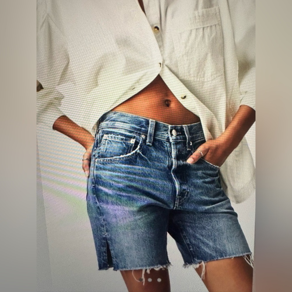 Free People Edwin Cai denim shorts 32-never worn.